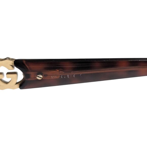 Gucci Italy GG 2844 NVX Dark Brown Half Rim Eyeglasses Frame 51-17-135 FLAW - Picture 11 of 13